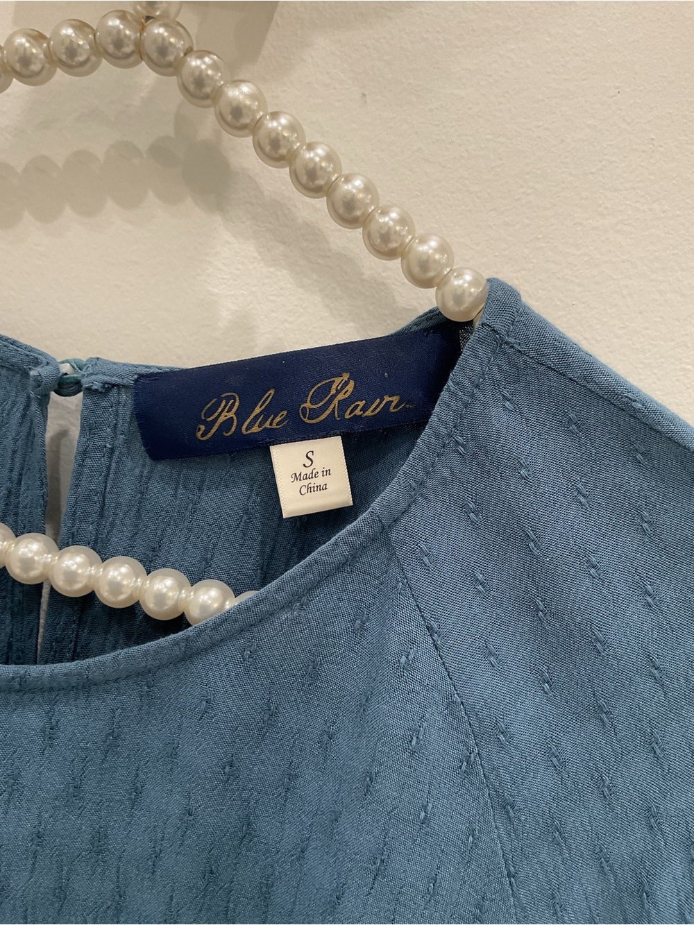 🔴Blue Rain Slate Blue Tie-Waist Blouse🔴 - Picture 5 of 10